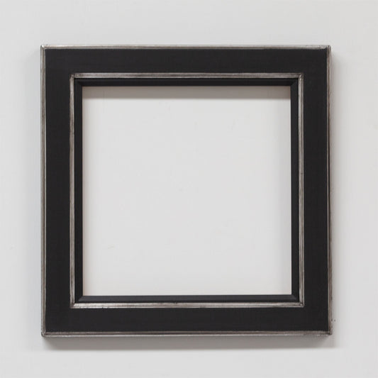 Frame - Pitch with Silver Metal Leaf Finish - Metric
