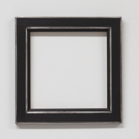 Frame - Pitch with Silver Metal Leaf Finish